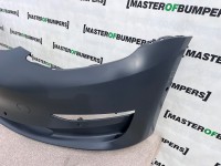 Tesla Model 3 Hatchback 2017-2021 Front Bumper In Primer 6 Pdc Genuine [p198]