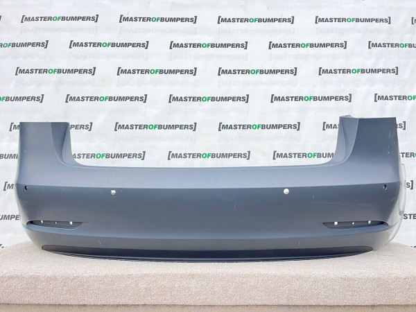 Tesla Model 3 Hatchback 2017-2021 Rear Bumper In Primer 6 Pdc Genuine [p303]