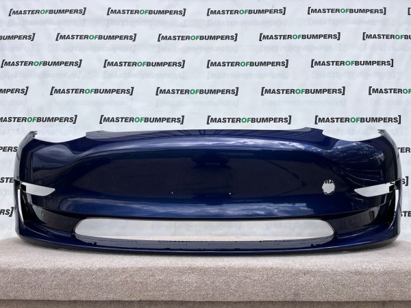 Tesla Model 3 Hatchback 2017-2023 Front Bumper Blue 4 Pdc Genuine [p110]