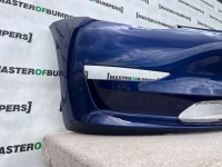 Tesla Model 3 Hatchback 2017-2023 Front Bumper Blue 4 Pdc Genuine [p110]