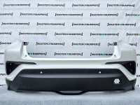 Toyota C-hr Chr 2016-2020 Rear Bumper White 6 Pdc Genuine [t185]