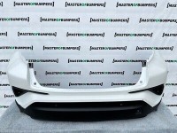 Toyota C-hr Chr 2016-2020 Rear Bumper White 6 Pdc Genuine [t185]