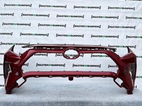 Toyota Rav 4 Hybrid Dynamic Mk5 2018-2021 Front Bumper Red 4 Pdc Genuine [t203]