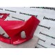 Toyota Yaris Hybrid Mk3 Hatchback 2014-2017 Front Bumper Red  Genuine [t397]