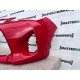 Toyota Yaris Hybrid Mk3 Hatchback 2014-2017 Front Bumper Red  Genuine [t397]