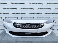 Vauxhall Corsa Turbo F 2019-2022 Front Bumper In White 4 Pdc Genuine [q787]