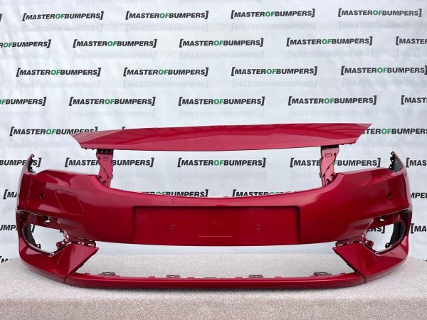 Vauxhall Astra K Face Lift 2020-2022 Front Bumper Red 4 Pdc Genuine [q956]