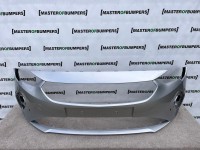 Vauxhall Corsa F Se 2020-on Front Bumper Silver 6 Pdc Genuine [q15]