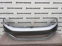 VW Touran Mk2 5t Mpv 2015-2022 Front Bumper Silver 4 Pdc +jets Genuine [v233]