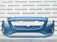 Volvo V40 Se Momentum 2012-2019 Front Bumper Blue 6 Pdc + Jets Genuine [n210]