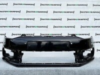 VW Polo Se Bluemotion 6c 2014-2017 Front Bumper In Black 4 Pdc Genuine [v353]