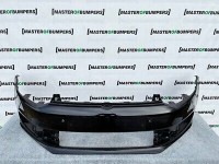 VW Polo Se Bluemotion 6c 2014-2017 Front Bumper In Black 4 Pdc Genuine [v353]