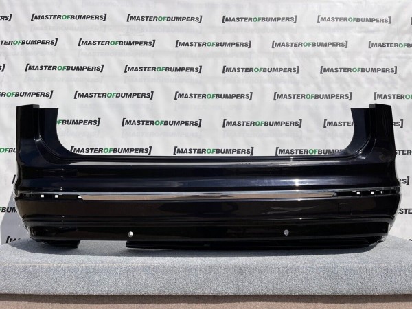 VW Tiguan R Line Mk2 2016-2019 Rear Bumper Black 6 Pdc Genuine [v610]