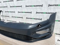 VW Golf R Line Mk7.5 2017-2019 Front Bumper No Pdc + Jets Genuine [v835]