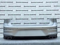 VW Golf R Line Mk8 2020-on Rear Bumper In Silver With Difuser Genuine [v240]