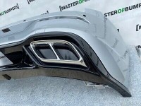 VW Golf R Line Mk8 2020-on Rear Bumper In Silver With Difuser Genuine [v240]