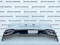 VW Golf R Line Mk8 2020-on Rear Bumper In Silver With Difuser Genuine [v240]