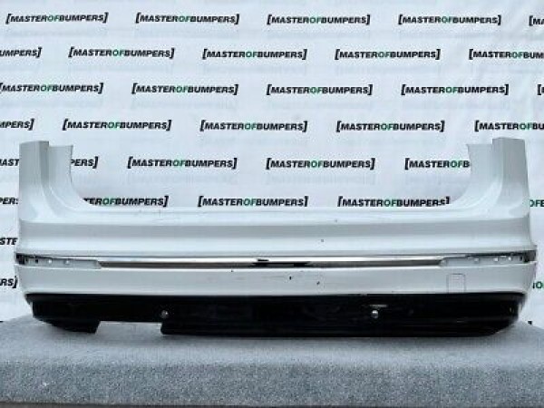 VW Tiguan R Line Mk2 2016-2019 Rear Bumper In White 6 Pdc Genuine [v336]