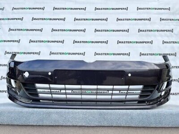 VW Golf Se Mk7 2013-2016 Front Bumper Grey Jets 4 Pdc Genuine [v389]