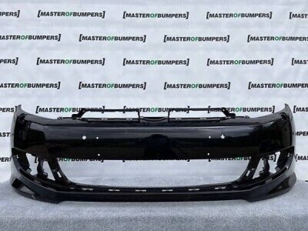 VW Golf R Line Mk6 2009-2012 Front Bumper Black 6 Pdc + Jets Genuine [v498]