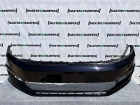 VW Touran Se Mk2 2015-2020 Front Bumper Black 6 Pdc + Jets Genuine [v533]