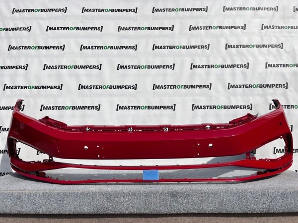 VW Passat Trendline Se B8 Lift 2020-2023 Front Bumper Red 4 Pdc Genuine [v612]