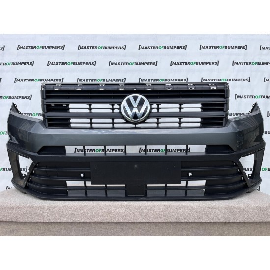 VW Crafter Man Tge 2017-2024 Front Bumper Grey With Grill Genuine [v54]