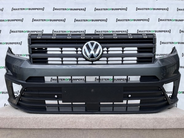 VW Crafter Man Tge 2017-2024 Front Bumper Grey With Grill Genuine [v54]