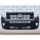 VW Crafter Man Tge 2017-2024 Front Bumper Grey With Grill Genuine [v54]