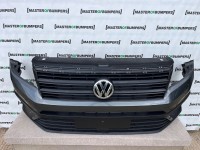 VW Crafter Man Tge 2017-2024 Front Bumper Grey With Grill Genuine [v54]