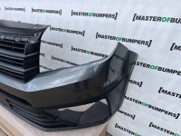 VW Crafter Man Tge 2017-2024 Front Bumper Grey With Grill Genuine [v54]