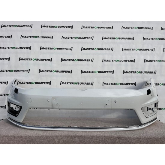 VW Golf R Line Mk7 Hatchback 2012-2016 Front Bumper 4 Pdc +jets Genuine [v188]