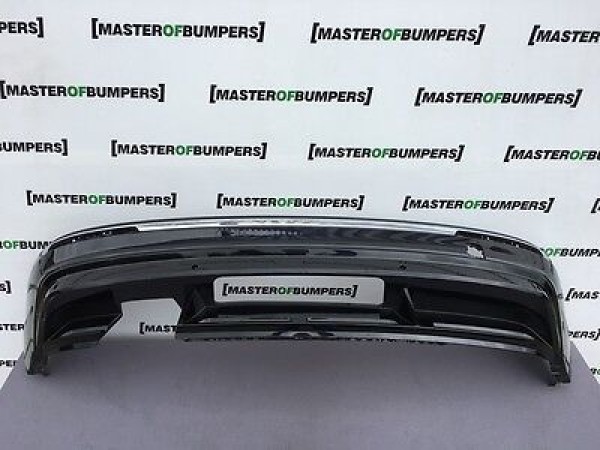 VW Tiguan R Line 2016-2018 Rear Bumper In Black Genuine [v389]