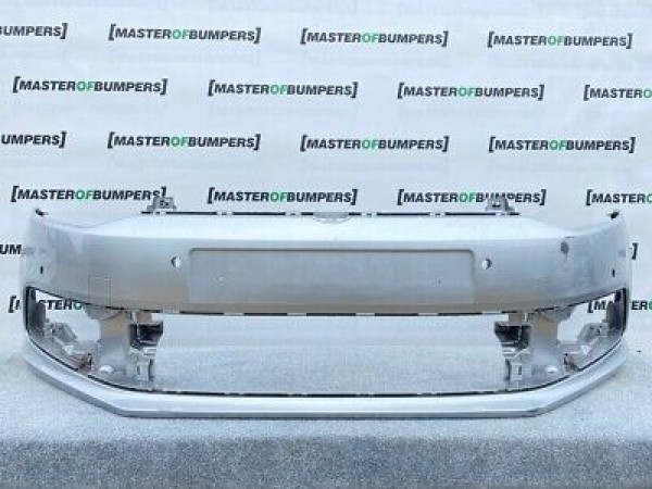 VW Polo Highline Bluemotion 6c 2014-2017 Front Bumper In Silver Genuine [v171]