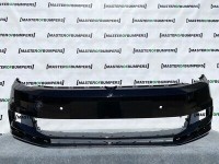 VW Touran Mk2 2015-2020 Front Bumper In Black 4 X Pdc No Jets Genuine [v221]