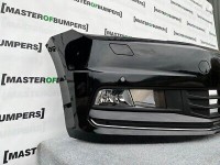 VW Touran Mk2 2015-2020 Front Bumper Black 4 Pdc + Jets Genuine Complete [v376]