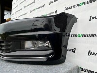 VW Touran Mk2 2015-2020 Front Bumper Black 4 Pdc + Jets Genuine Complete [v376]