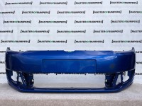 VW Touran Se Mk2 2011-2014 Front Bumper Blue No Pdc No Jets Genuine [v918]