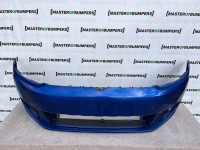 VW Touran Se Mk2 2011-2014 Front Bumper Blue No Pdc No Jets Genuine [v918]