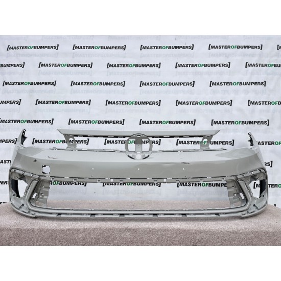 VW Polo R Line Mk6 Facelift 2021-2024 Front Bumper 4 Pdc Genuine [v979]