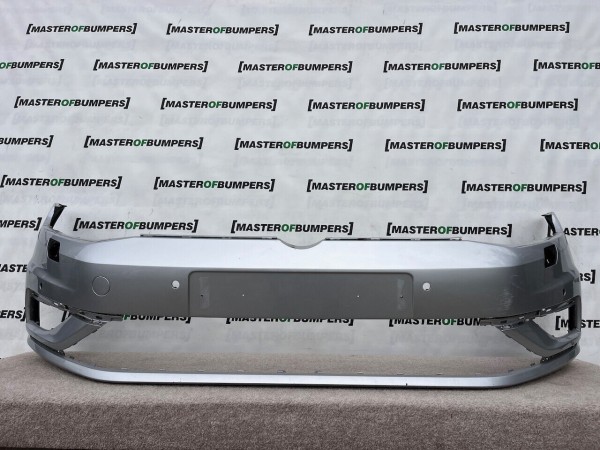 VW Golf Se Mk7 Lift Hatchback 2017-2019 Front Bumper 4 Pdc + Jets Genuine [v84]