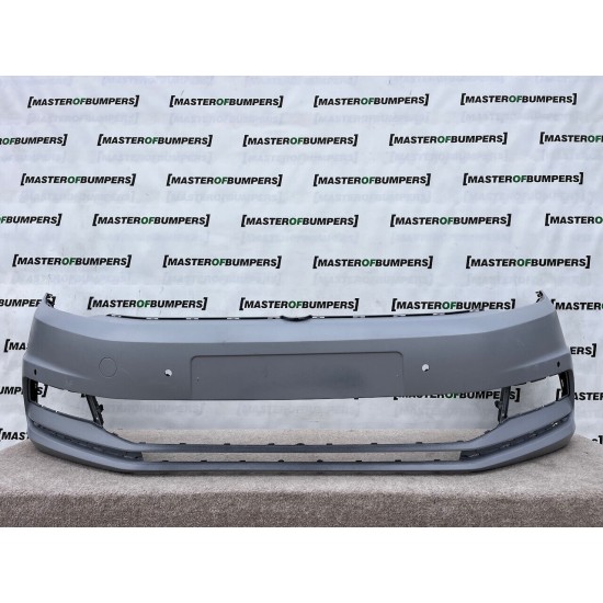 VW Touran Mk2 5t 2015-2020 Front Bumper Primered 4 Pdc No Jets Genuine [v99]