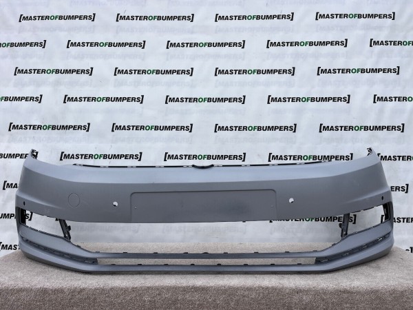 VW Touran Mk2 5t 2015-2020 Front Bumper Primered 4 Pdc No Jets Genuine [v99]