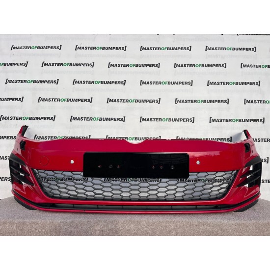 VW Golf Gti Gtd Mk7 Face Lift 2017-2019 Front Bumper 4 Pdc + Jets Genuine [v160]