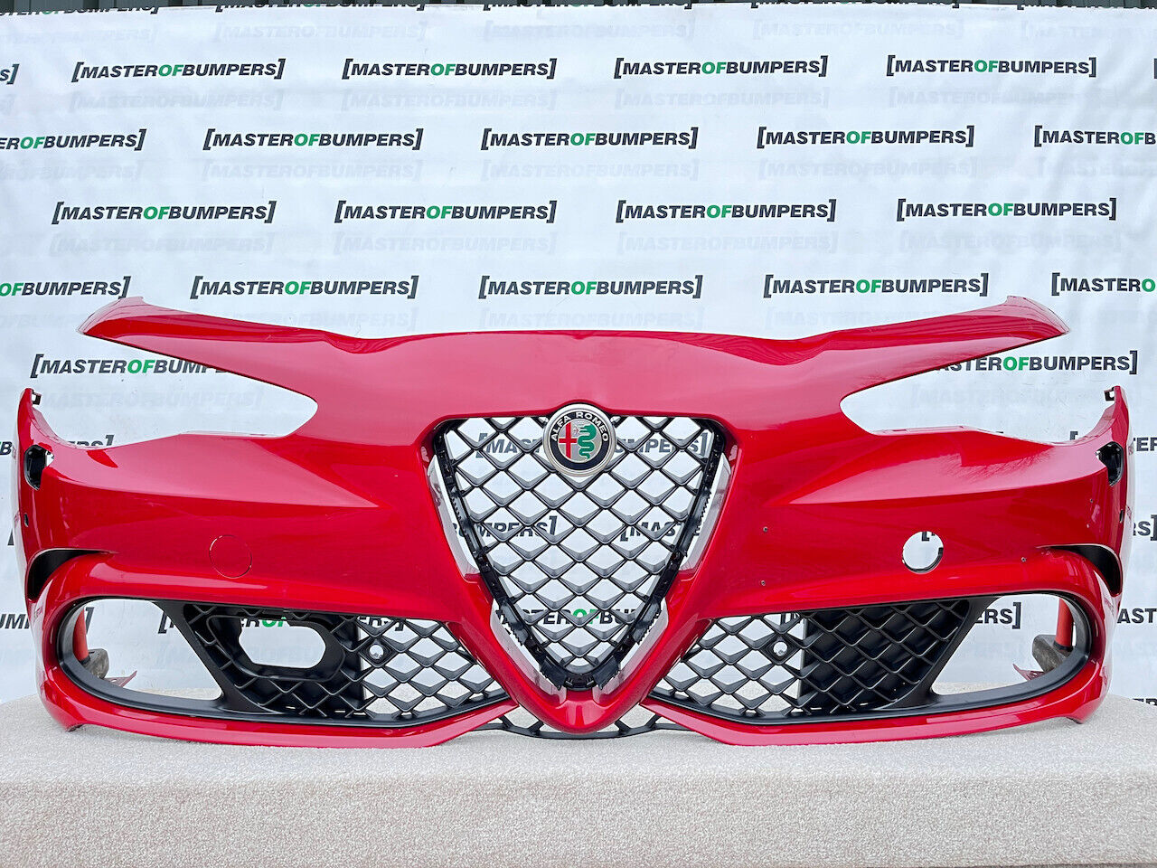 Alfa Romeo Giulia Quadrofoglio 2016-2022 Front Bumper Pdc + Jets Genuine [p800]