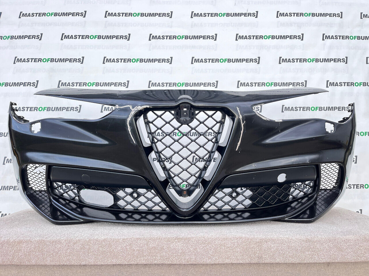 Alfa Romeo Stelvio Quadrifoglio Q4 2018 - 2023 Front Bumper 6 Pdc Genuine [p21]