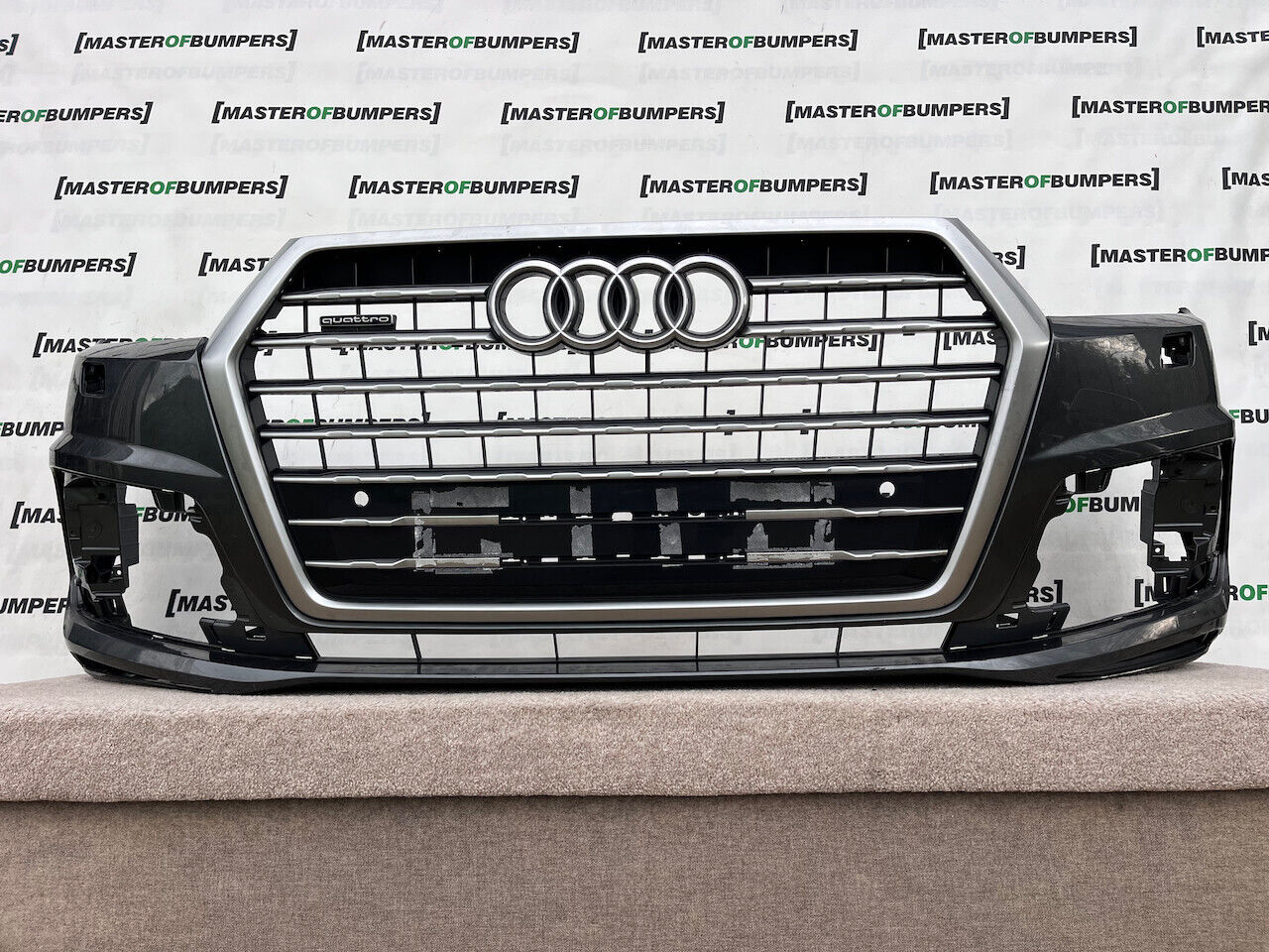 Audi Q7 S Line Sq7 4m 2016-2019 Front Bumper 4 Pdc + Jets Genuine [a652]