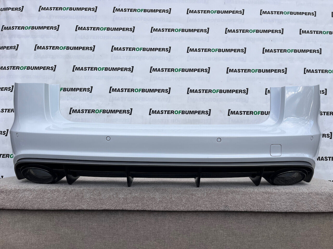 Audi Rs6 C7 Avant Only 2015-2018 Rear Bumper White 6 Pdc Complete Genuine [a721]