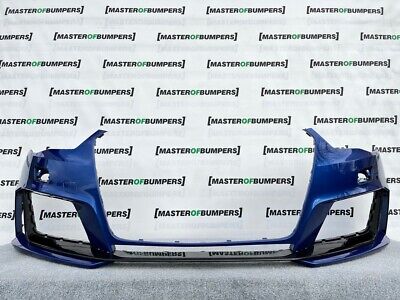 Audi Rs3 8v Hatchback 2013-2015 Front Bumper In Blu W/lip Spoiler Genuine [a945]