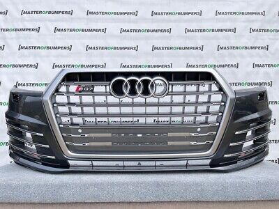 Audi Sq7 S Line 4m 2016-2019 Front Bumper W/grilles 6 Pdc Genuine [a985]